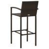 vidaXL Ensemble de bar de jardin 3 pcs Marron