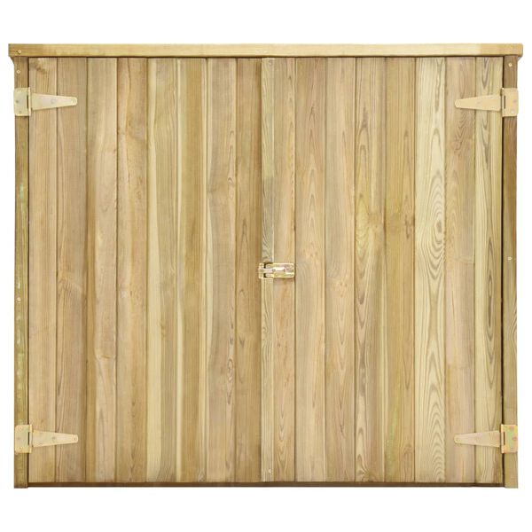 vidaXL Abri &agrave; outils de jardin 135x60x123 cm Pin&egrave;de impr&eacute;gn&eacute;e