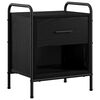 vidaXL Table de chevet Ch&ecirc;ne noir 40 x 30 x 50 cm Bois d'ing&eacute;nierie
