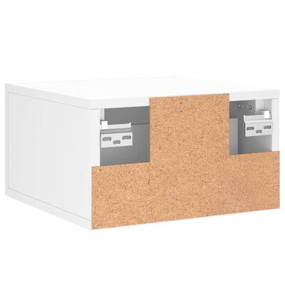 vidaXL Tables de chevet murales 2 pcs blanc 35x35x20 cm