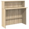 vidaXL Bureau r&eacute;ception ch&ecirc;ne sonoma 200x50x103,5 cm bois d'ing&eacute;nierie