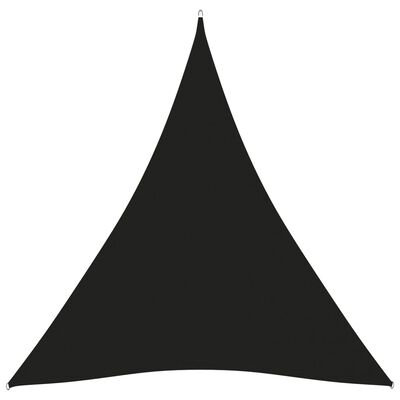 vidaXL Voile de parasol Tissu Oxford triangulaire 5x6x6 m noir
