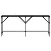 vidaXL Table console Ch&ecirc;ne noir 180 x 30 x 75 cm Bois d'ing&eacute;nierie