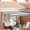 vidaXL Auvent r&eacute;tractable anthracite/blanc 3x2,5 m tissu et aluminium