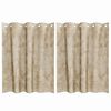 vidaXL Rideaux en velours 2 pcs Cr&egrave;me 140 x 140 cm Velours