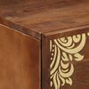 vidaXL Cabinet de chevet avec tiroir Marron miel 50 x 33 x 62 cm