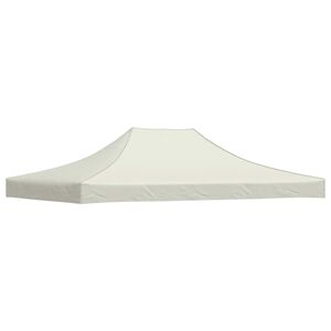 vidaXL Toit de tente de r&eacute;ception 4x3 m Cr&egrave;me 270 g/m&sup2;