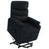 vidaXL Fauteuil de massage Noir Tissu