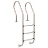 vidaXL &Eacute;chelle de piscine &agrave; 3 &eacute;chelons Acier inoxydable 304 120 cm