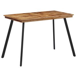 vidaXL Table &agrave; manger 120x62x76 cm bois massif de teck