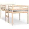 vidaXL Lit haut sans matelas 75x190 cm bois de pin massif