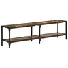 vidaXL Meuble TV 150x30x41 cm bois massif de r&eacute;cup&eacute;ration