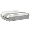 vidaXL Cadre de lit sans matelas gris b&eacute;ton 180x200 cm