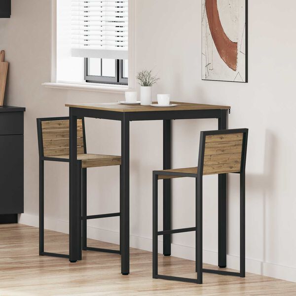 vidaXL Table de salle &agrave; manger / Table de repas Bois d'ing&eacute;nierie