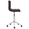 vidaXL Chaise pivotante de bureau Marron Similicuir