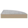 vidaXL &Eacute;tag&egrave;res d'angle murales 4 pcs Gris b&eacute;ton 25x25x3,8 cm MDF