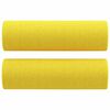 vidaXL Canap&eacute; 2 places avec oreillers jaune clair 140 cm tissu