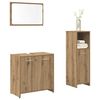 vidaXL Ensemble de meubles salle de bain 3 pcs bois d'ingénierie