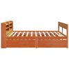 vidaXL Cadre de lit sans matelas cire marron 180x200cm bois pin massif