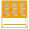vidaXL Buffet jaune moutarde 100,5x39x107 cm acier laminé à froid
