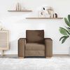 vidaXL Canap&eacute; Fauteuil Marron 60 cm Tissu