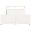 vidaXL Cadre de lit sans matelas blanc 120x200 cm bois de pin massif
