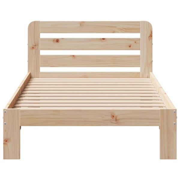 vidaXL Cadre de lit sans matelas 90x190 cm bois de pin massif