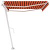 vidaXL Auvent automatique sur pied 450x300 cm Orange/marron