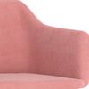 vidaXL Chaises &agrave; manger pivotantes lot de 4 Rose Velours