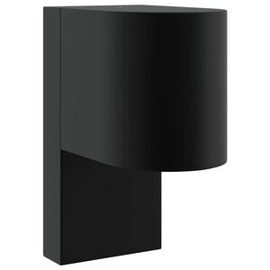 vidaXL Applique Murale Ext&eacute;rieure Noir 12 x 7 x 15 cm Acier inoxydable