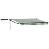 vidaXL Auvent r&eacute;tractable &eacute;lectrique Vert, Blanc, Anthracite 2,5 x 2 m