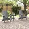 vidaXL Mobilier de jardin lounge 2 pcs Gris clair 74.5 x 80.5 x 90cm