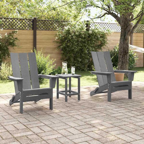 vidaXL Mobilier de jardin lounge 2 pcs Gris clair 74.5 x 80.5 x 90cm