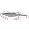 vidaXL Cadre de lit sans matelas 120x200 cm bois de pin massif
