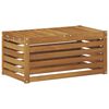 vidaXL Banc de Jardin Bois d'Acacia Massif Naturel 79 x 43 x 37 cm