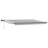 vidaXL Store r&eacute;tractable manuel avec LEDs Anthracite et blanc 4 x 2 m