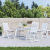 vidaXL Coussins de chaise de jardin lot de 4 carreaux gris 50x50x4 cm