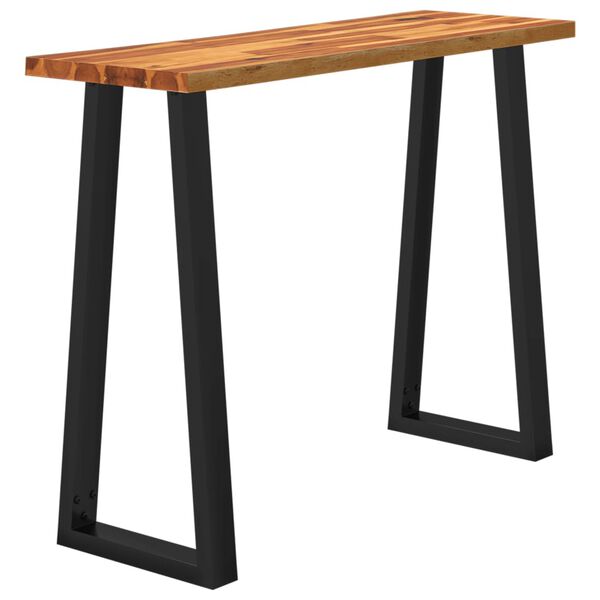 vidaXL Table console à live edge 110x35x80 cm bois d'acacia solide