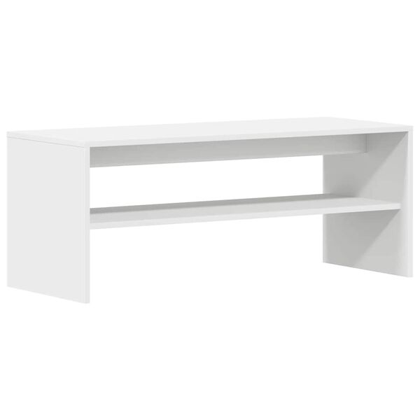 vidaXL Meuble TV Blanc 100 x 40 x 40 cm Aggloméré