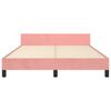 vidaXL Cadre de lit sans matelas rose 140x200 cm velours
