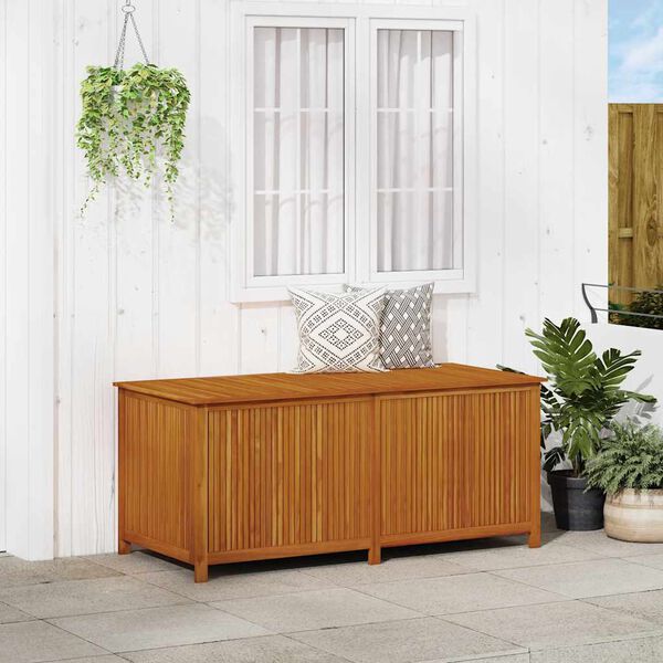 vidaXL Boîte de rangement de jardin 175x80x75 cm Bois d'acacia solide