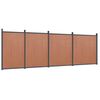 vidaXL Panneau de cl&ocirc;ture marron 699x186 cm WPC