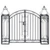 vidaXL Portillon ornemental de jardin Fer forg&eacute; 122x20,5x100 cm