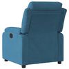 vidaXL Fauteuil inclinable bleu velours