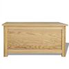vidaXL Coffre de rangement 90 x 45 x 45 cm Bois de ch&ecirc;ne massif