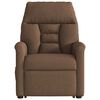 vidaXL Fauteuil de massage inclinable Marron Tissu