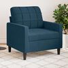 vidaXL Fauteuil Bleu 60 cm Velours