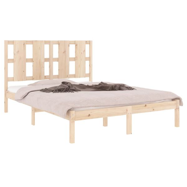vidaXL Cadre de lit sans matelas 140x200 cm bois massif de pin