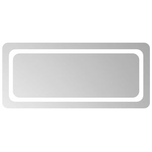 vidaXL Miroir de salle de bain LED Transparent 90 x 40 cm verre tremp&eacute;