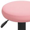 vidaXL Tabourets de bar lot de 2 rose velours